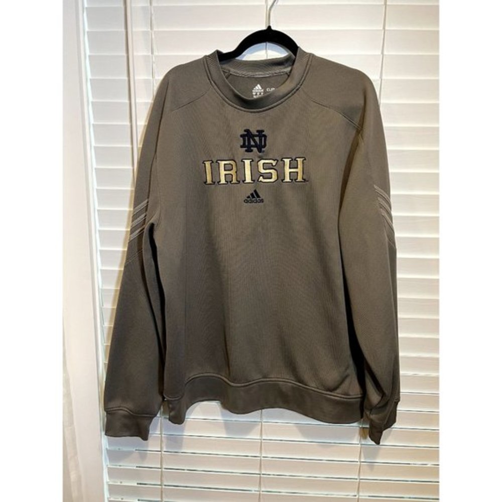 Vintage Adidas‎ Notre Dame Fighting Irish Fleece Sweater - Size XL